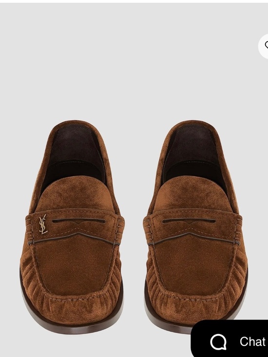 Yves Saint Laurent Shoes - Yves Saint Laurent brown suede loafers